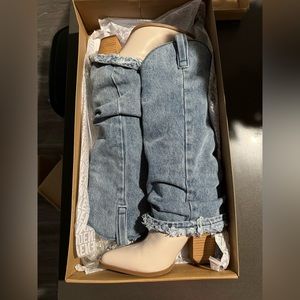 Steve Madden Lassy Boot in Denim Size 6.5